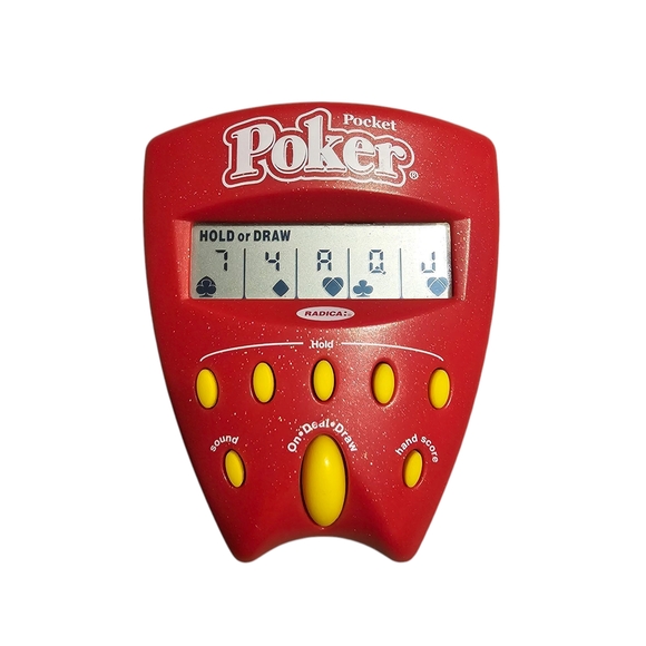 Vintage 2001 Radica Red Pocket Poker Game - Picture 1 of 4
